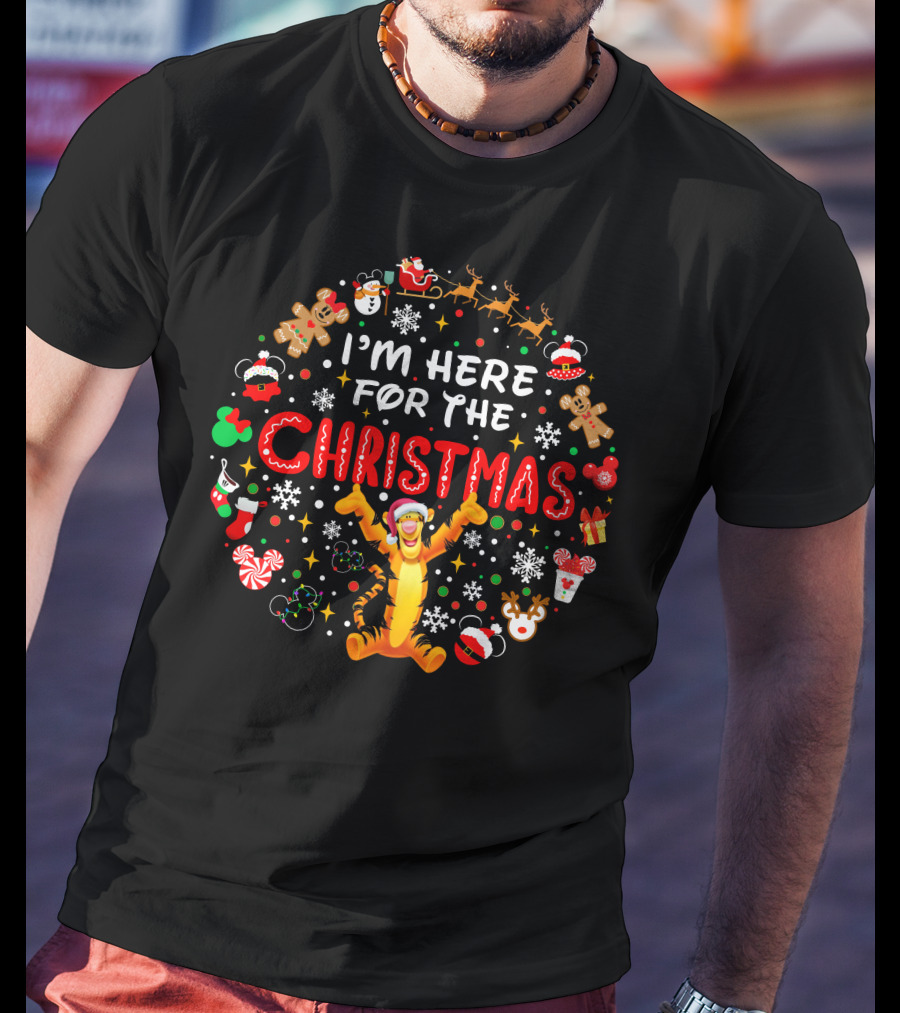 I'm Here For The Christmas Tigger Disney Holiday Celebration T-Shirt