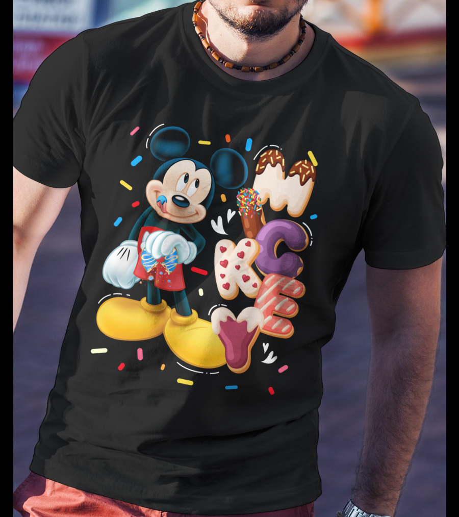 Mickey Mouse Donut Sprinkles T-Shirt