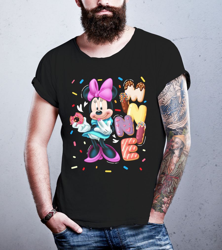 Minnie Donut And Sprinkles Theme T-Shirt