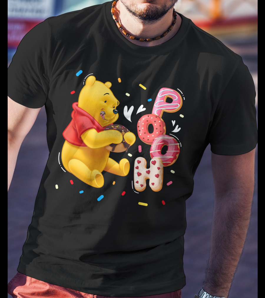 Pooh Donut Delight With Sprinkles T-Shirt