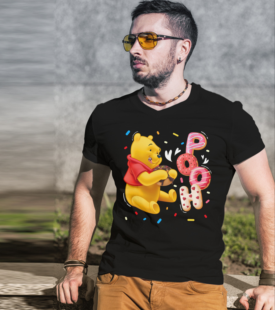 Pooh Donut Delight With Sprinkles T-Shirt
