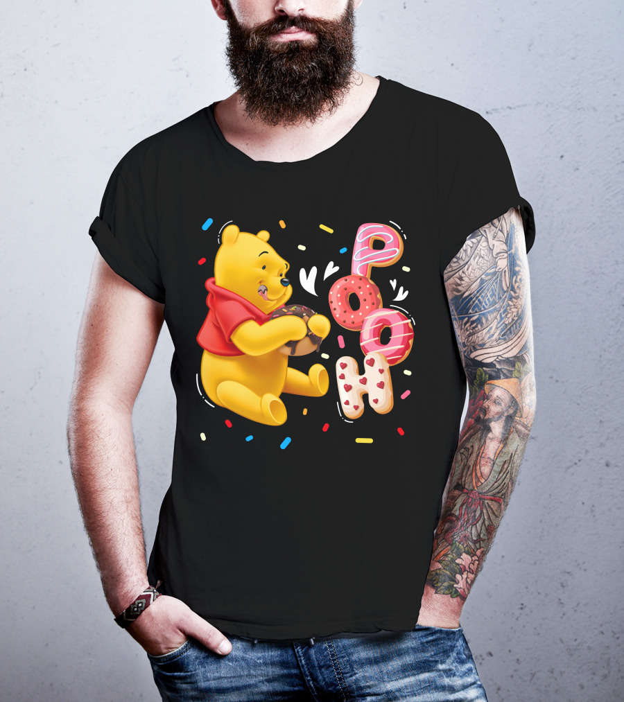 Pooh Donut Delight With Sprinkles T-Shirt