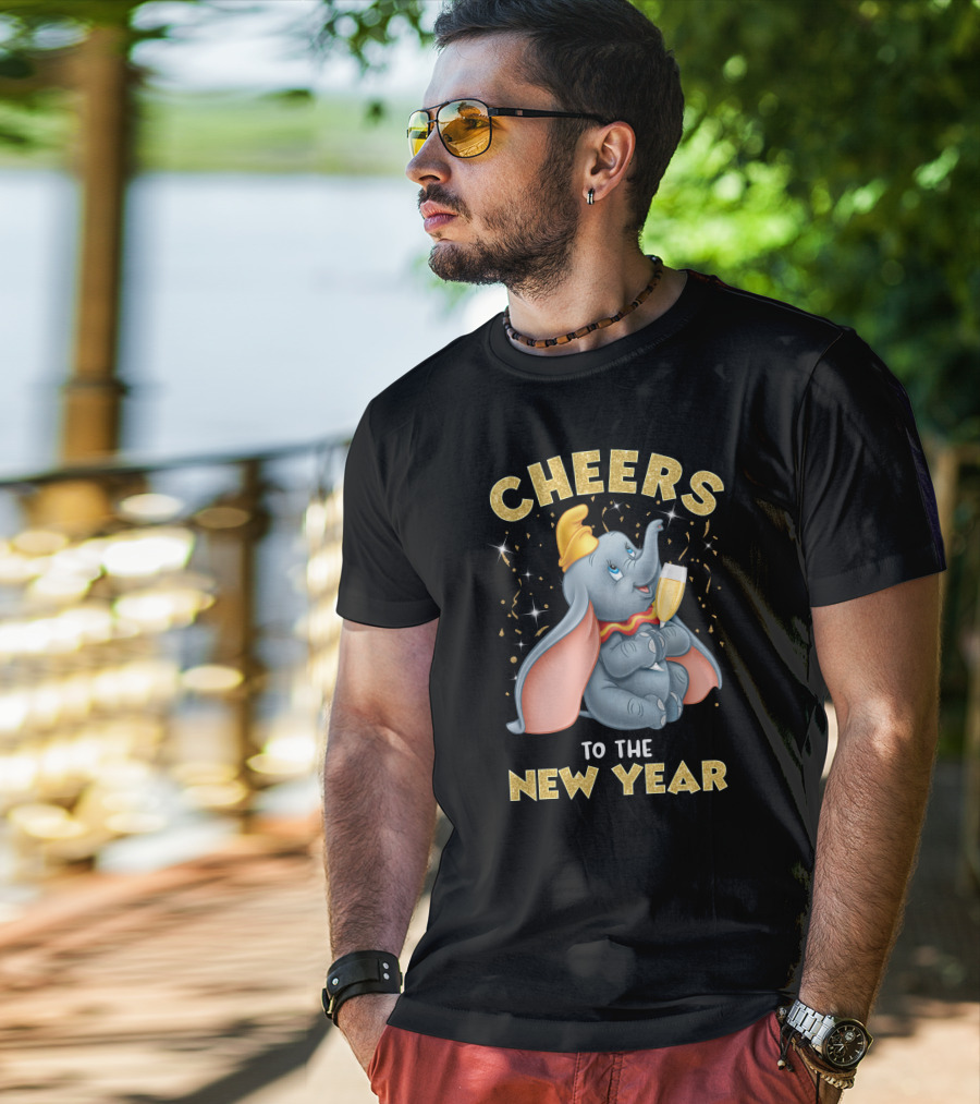 Cheers To The New Year Elephant Champagne Celebration T-Shirt