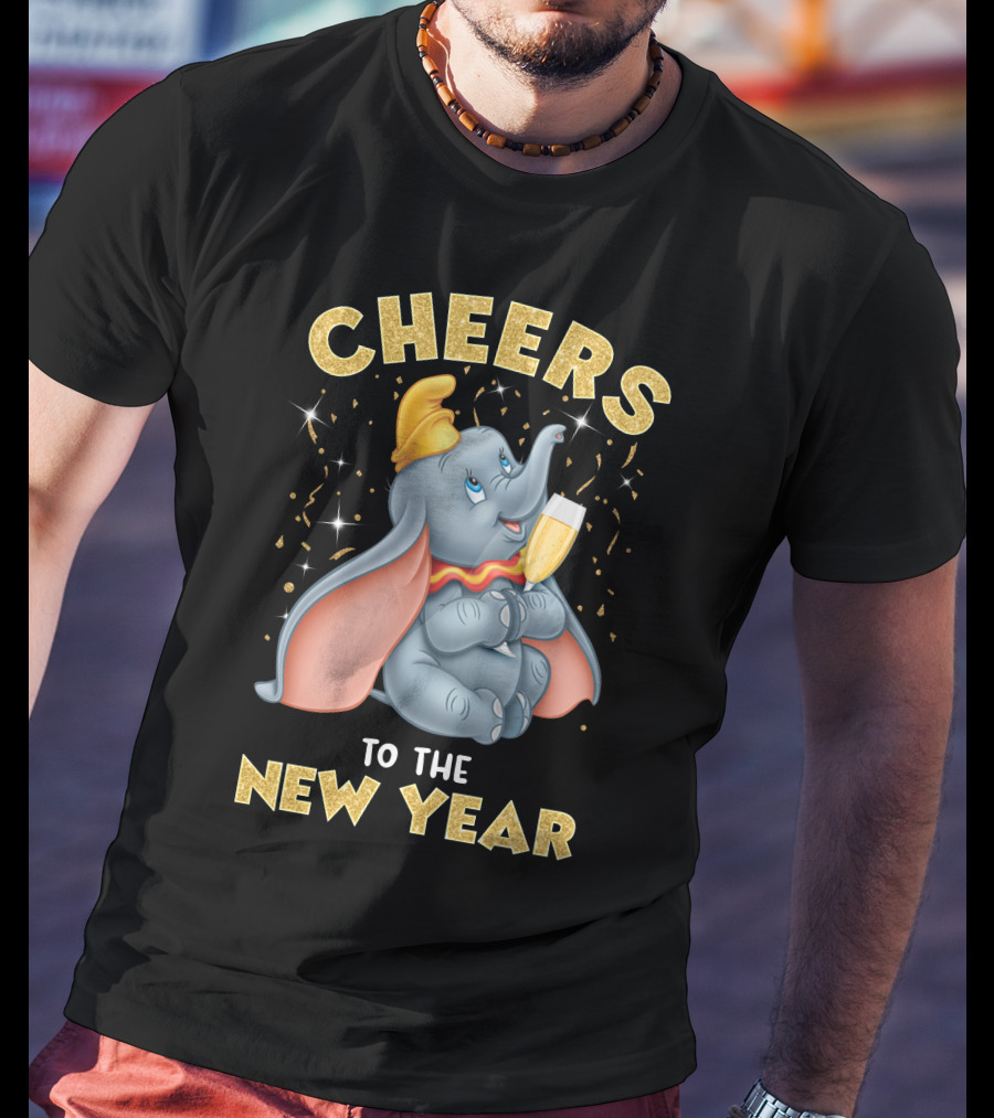 Cheers To The New Year Elephant Champagne Celebration T-Shirt