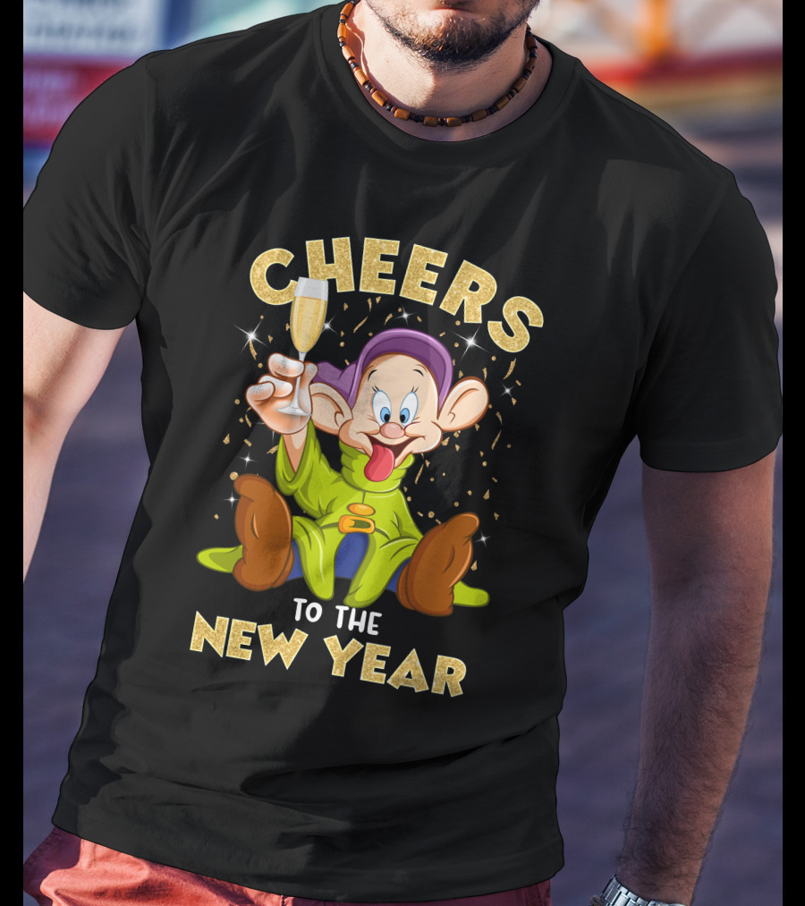 Cheers To The New Year Dp Champagne T-Shirt
