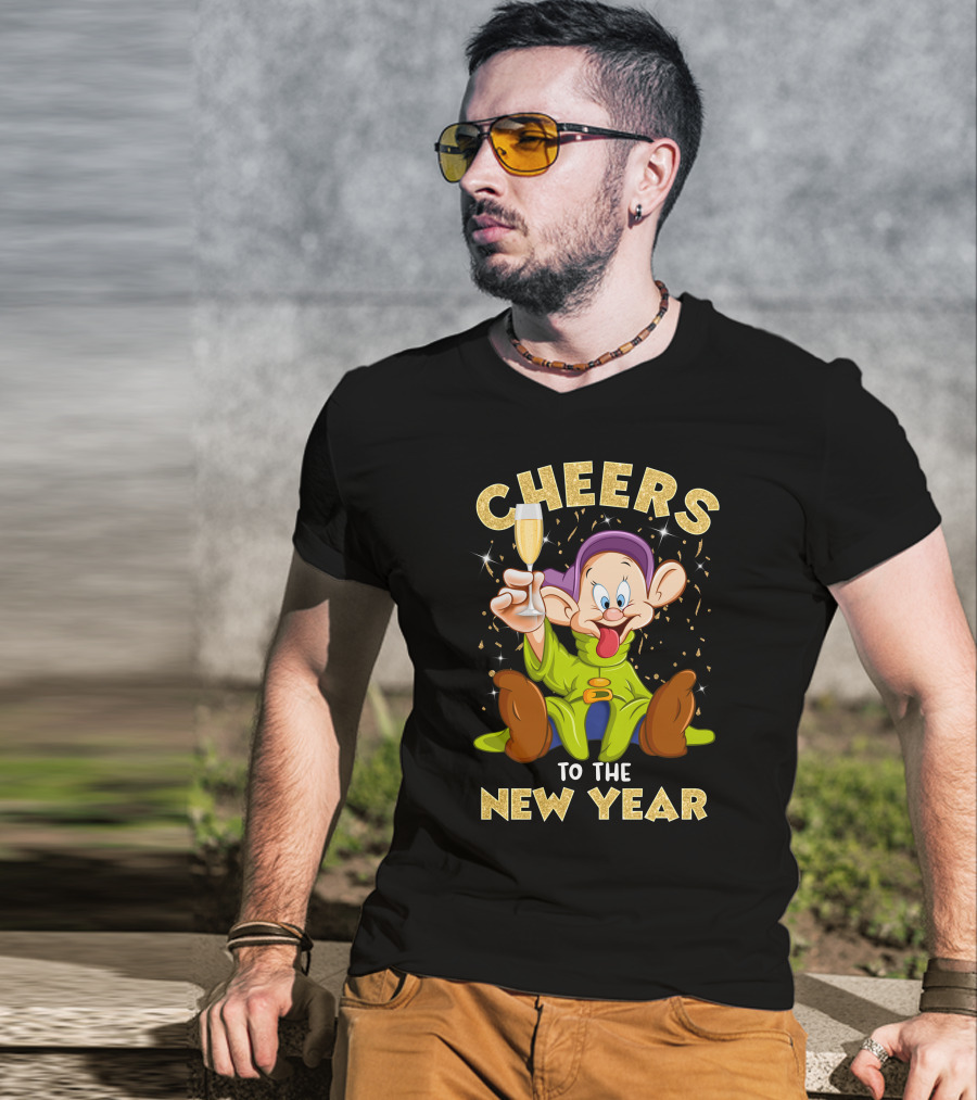 Cheers To The New Year Dp Champagne T-Shirt