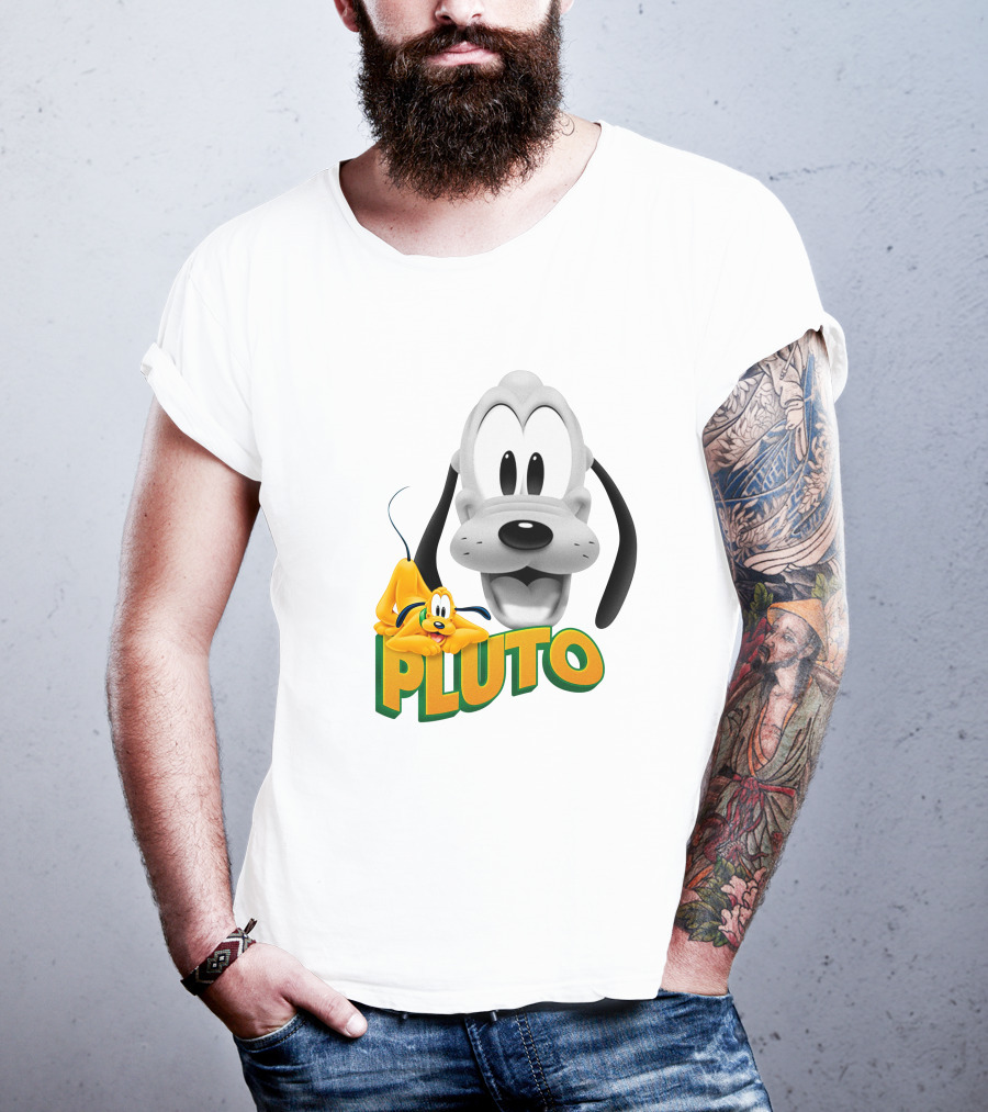 Pluto Cartoon Dog Disney Animation Character T-Shirt