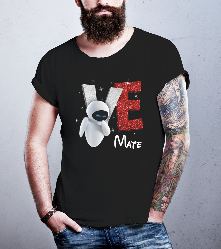 Eve Mate Wall-E Sparkling Letters With Effect T-Shirt