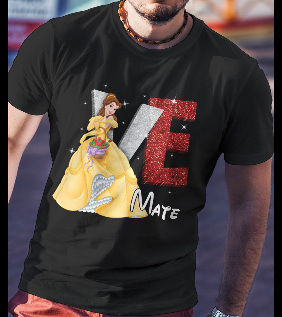 Belle Love Mate Sparkling Princess Theme T-Shirt