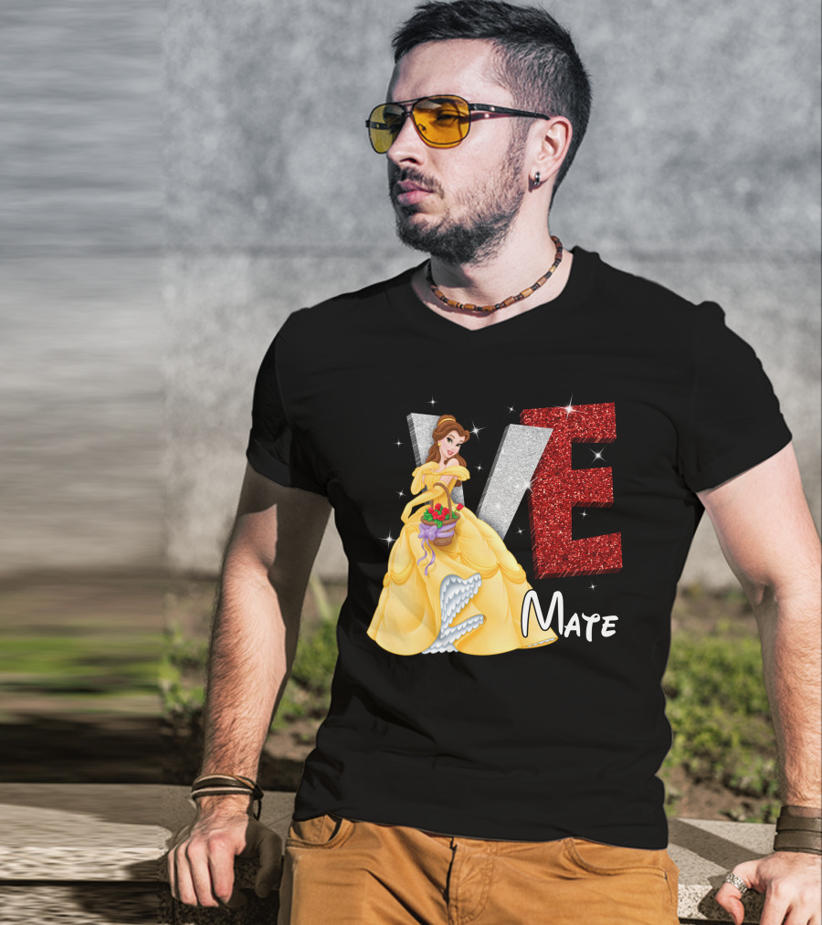 Belle Love Mate Sparkling Princess Theme T-Shirt