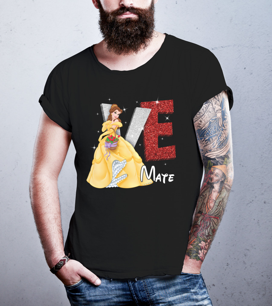 Belle Love Mate Sparkling Princess Theme T-Shirt