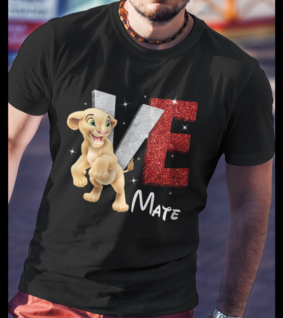 Nala Love Mate Lion Cub Sparkle T-Shirt