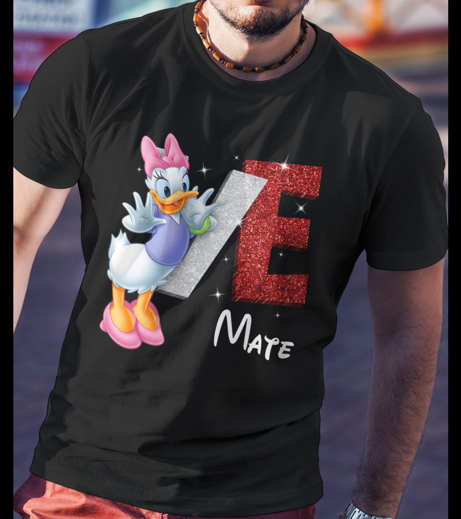Daisy Duck Love Mate Sparkling Style T-Shirt
