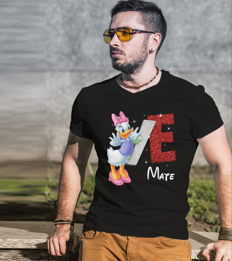 Daisy Duck Love Mate Sparkling Style T-Shirt