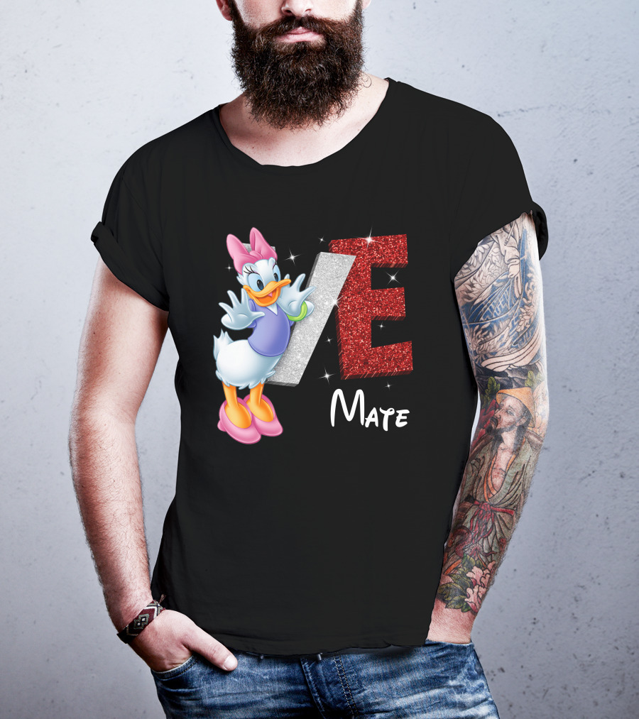 Daisy Duck Love Mate Sparkling Style T-Shirt