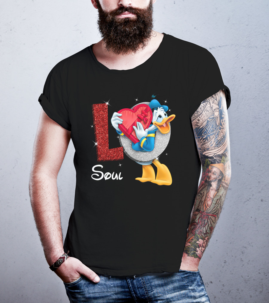 Donald Soul Red Heart L T-Shirt