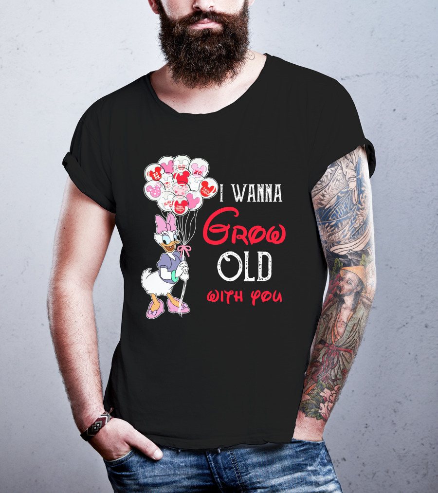 I Wanna Grow Old With You Daisy Balloons T-Shirt