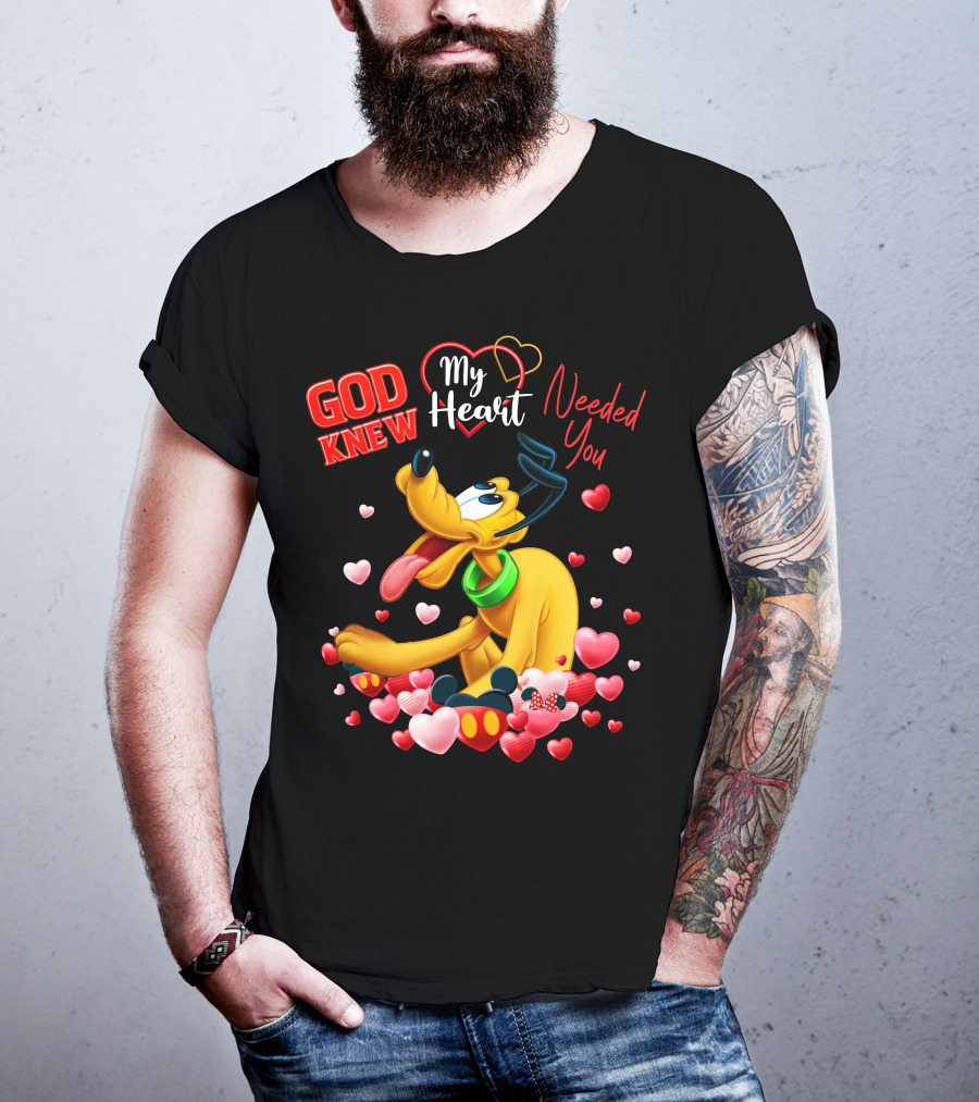 God Knew My Heart Needed You Pluto Hearts T-Shirt