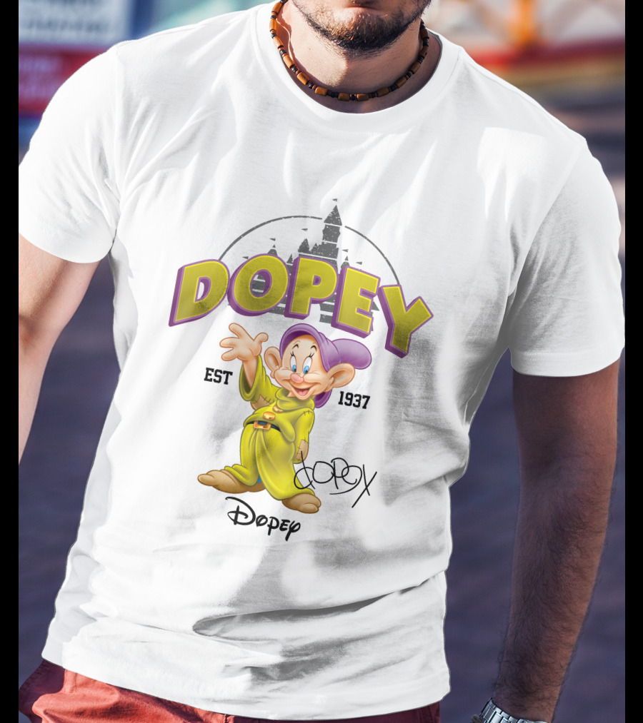 Dopey Est 1937 Disney Character T-Shirt