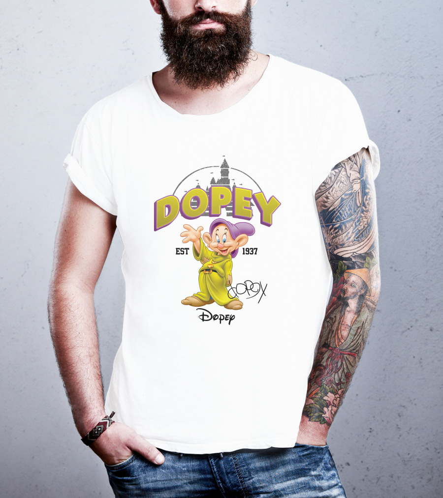 Dopey Est 1937 Disney Character T-Shirt