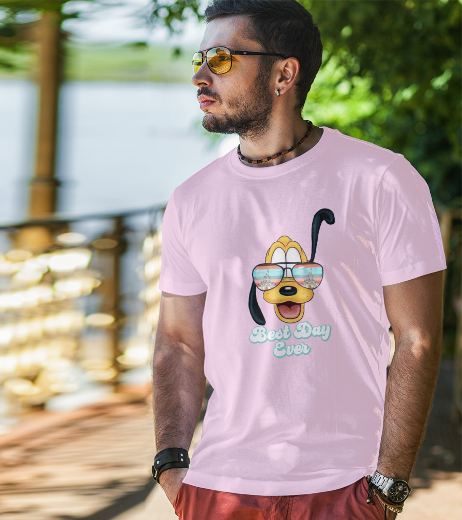 Pluto Sunglasses Best Day Ever T-Shirt