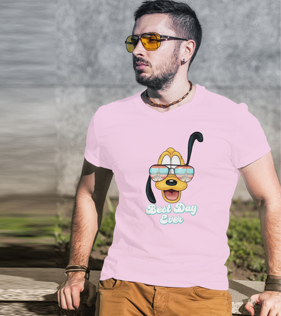 Pluto Sunglasses Best Day Ever T-Shirt