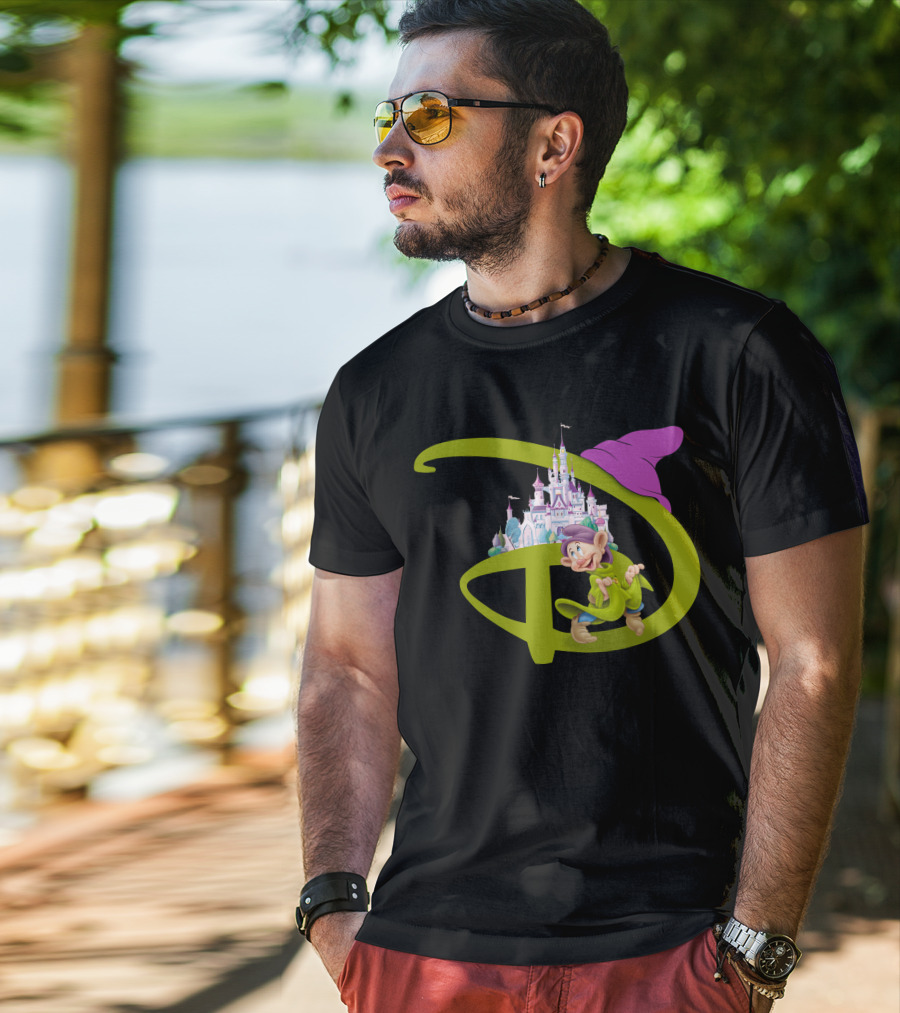 Dopey With Disneyland Castle Disney T-Shirt