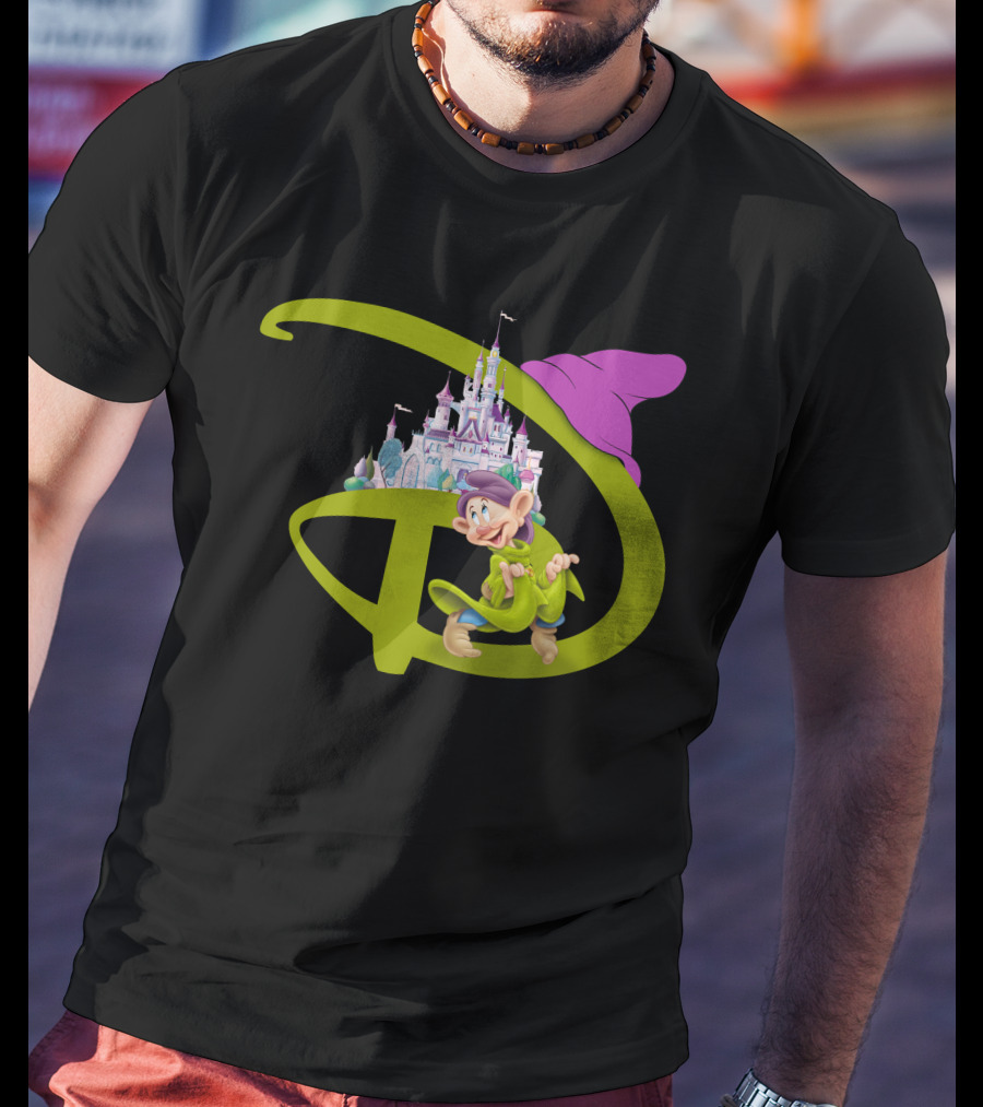 Dopey With Disneyland Castle Disney T-Shirt