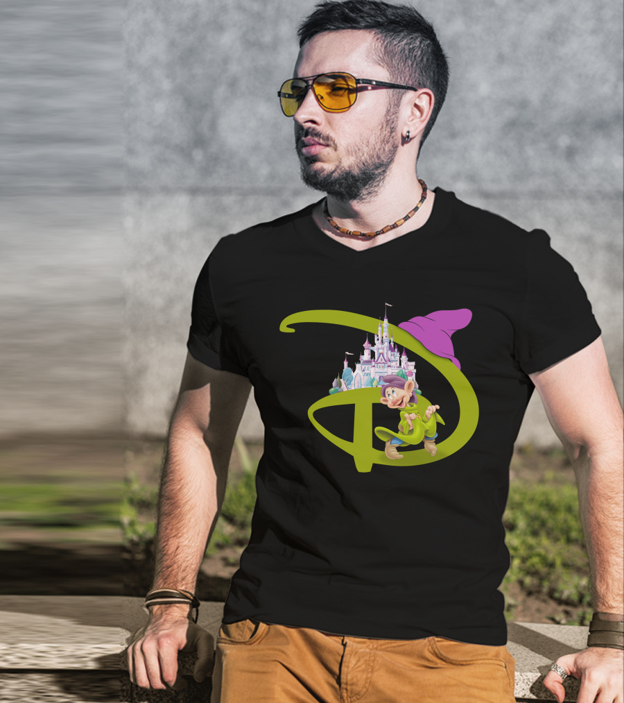 Dopey With Disneyland Castle Disney T-Shirt