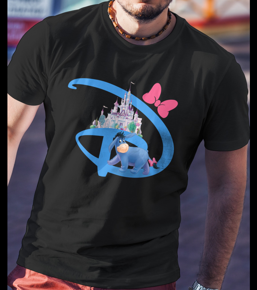 Eeyore Disney Castle Bow T-Shirt