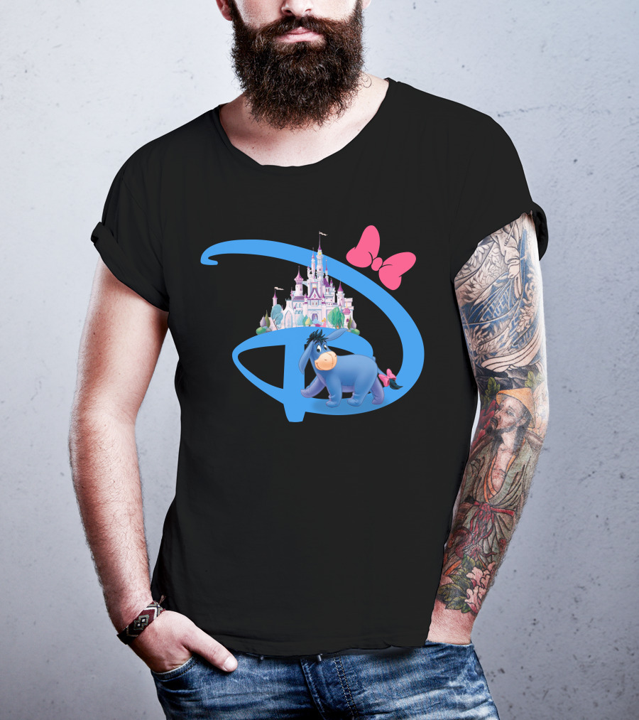 Eeyore Disney Castle Bow T-Shirt