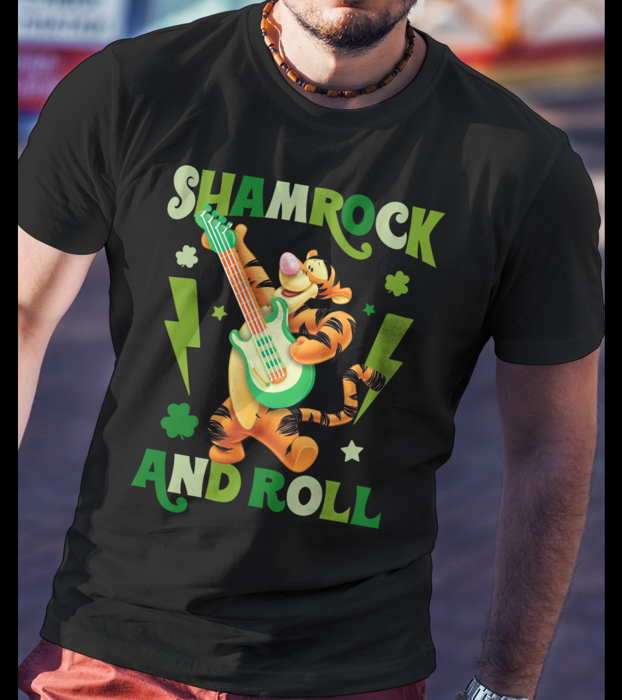 Shamrock And Roll Tigger T-Shirt