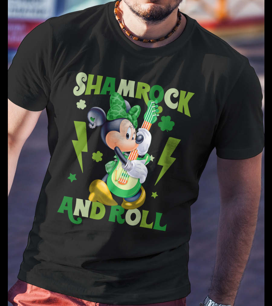Minnie Shamrock And Roll T-Shirt
