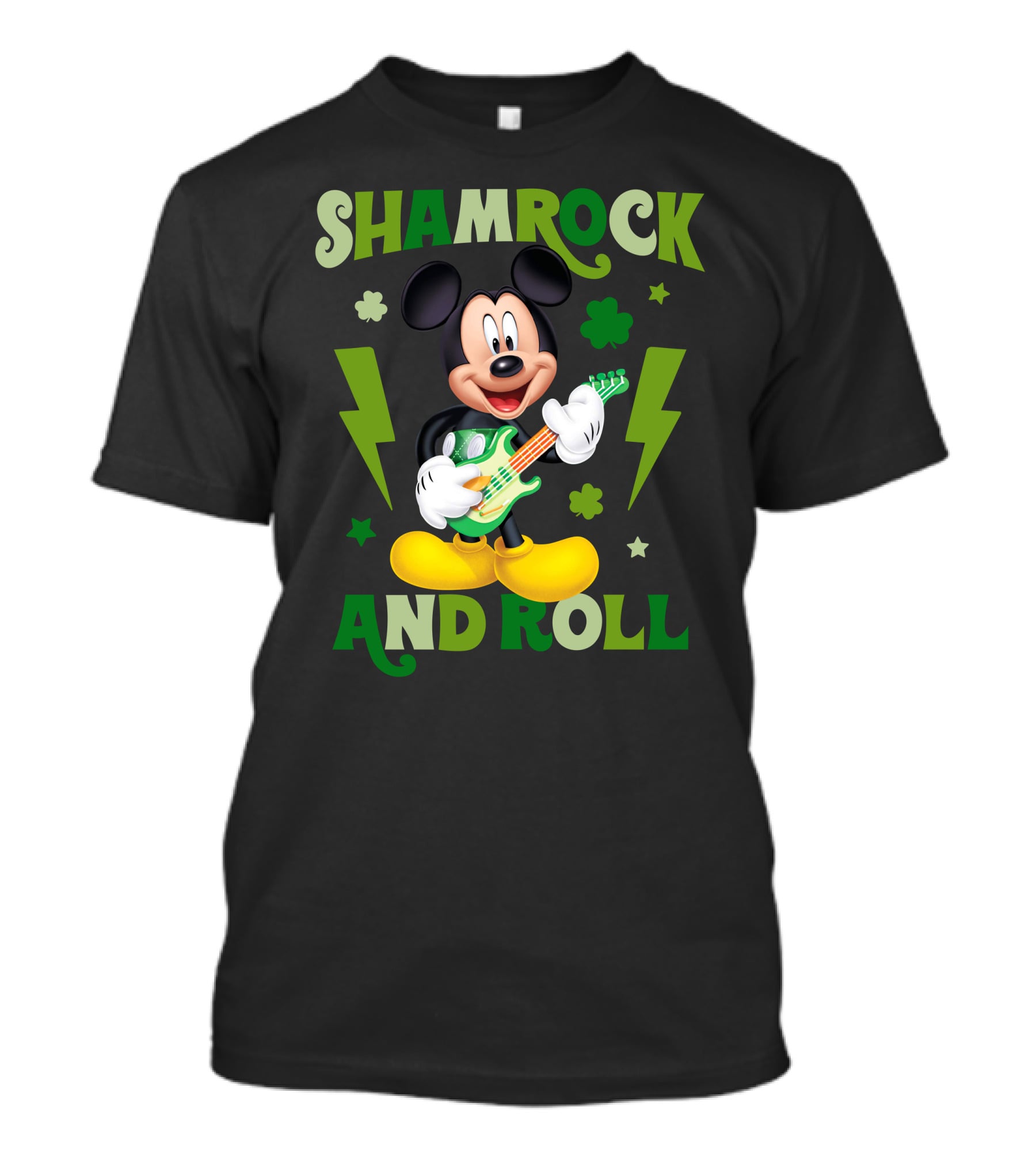 Shamrock And Roll Mickey T-Shirt