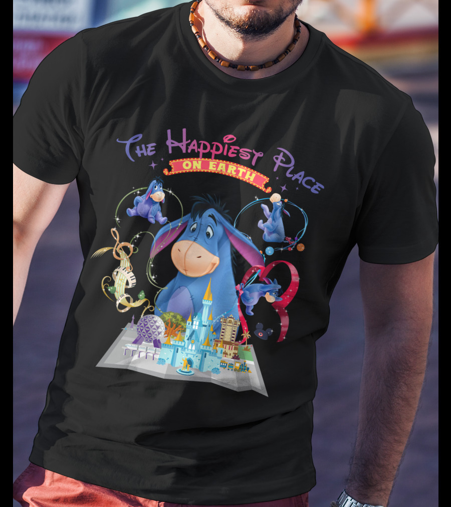 Eeyore The Happiest Place On Earth Disney Theme Park Wonderland T-Shirt