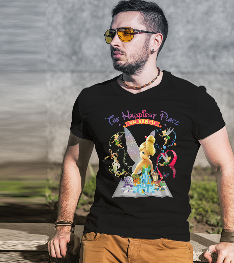 Tinkerbell The Happiest Place On Earth Disney Magic T-Shirt