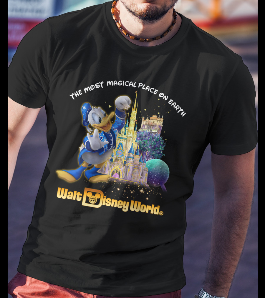 The Most Magical Place On Earth Donald Walt Disney World T-Shirt