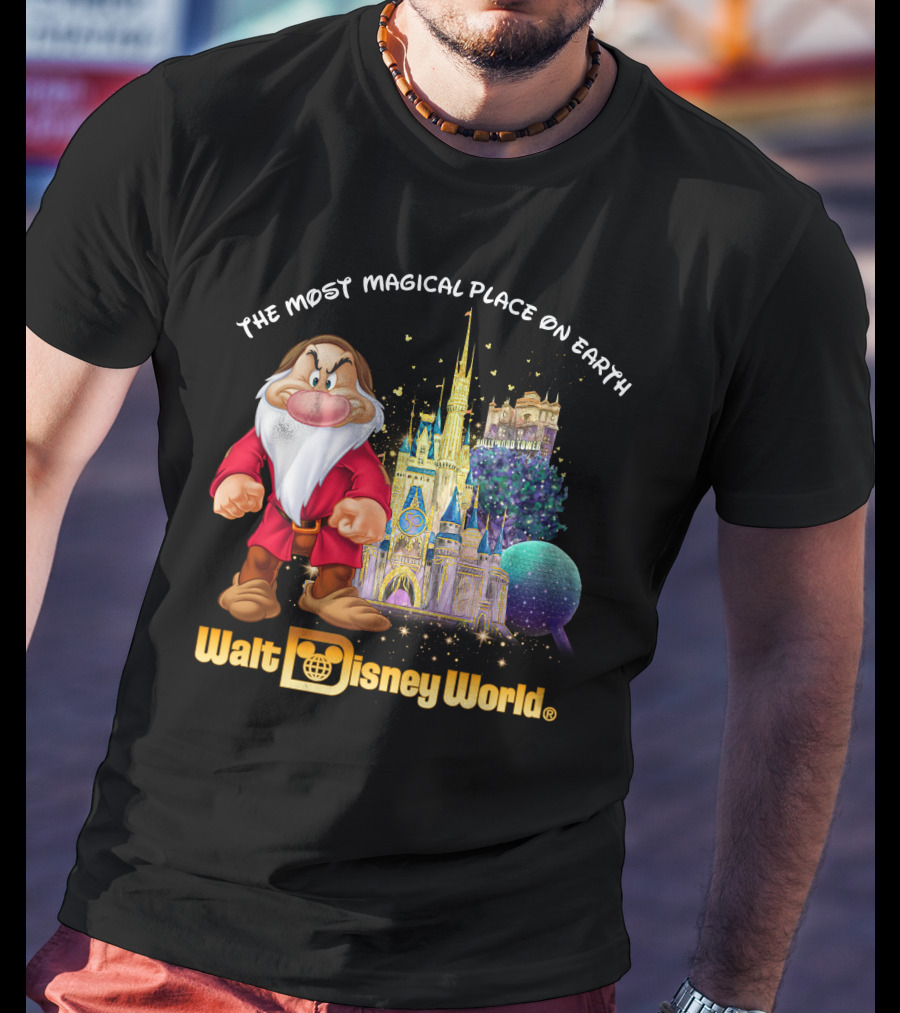 The Most Magical Place On Earth Grumpy Walt Disney World T-Shirt