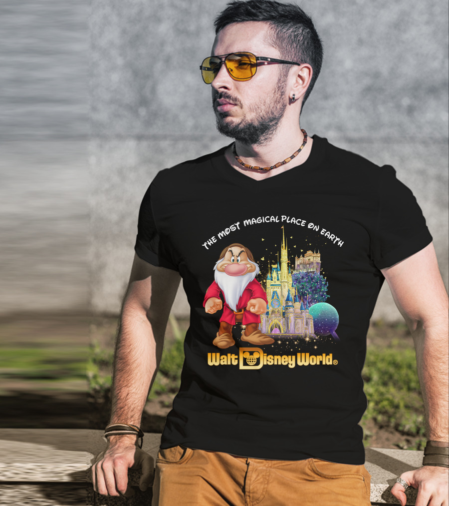 The Most Magical Place On Earth Grumpy Walt Disney World T-Shirt