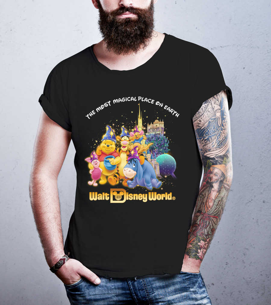 The Most Magical Place On Earth Walt Disney World Winnie The Pooh T-Shirt