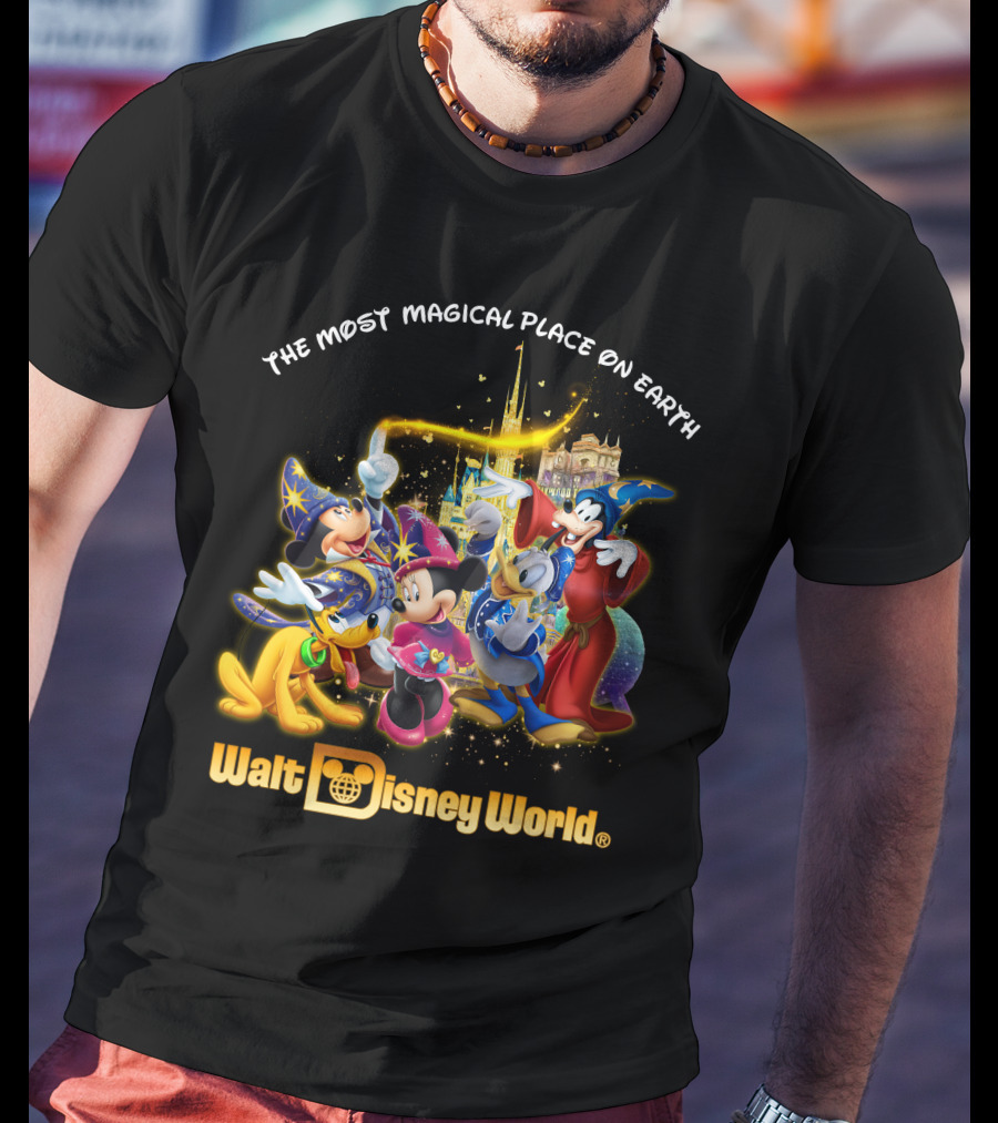 Walt Disney World The Most Magical Place On Earth Mickey & Friends T-Shirt