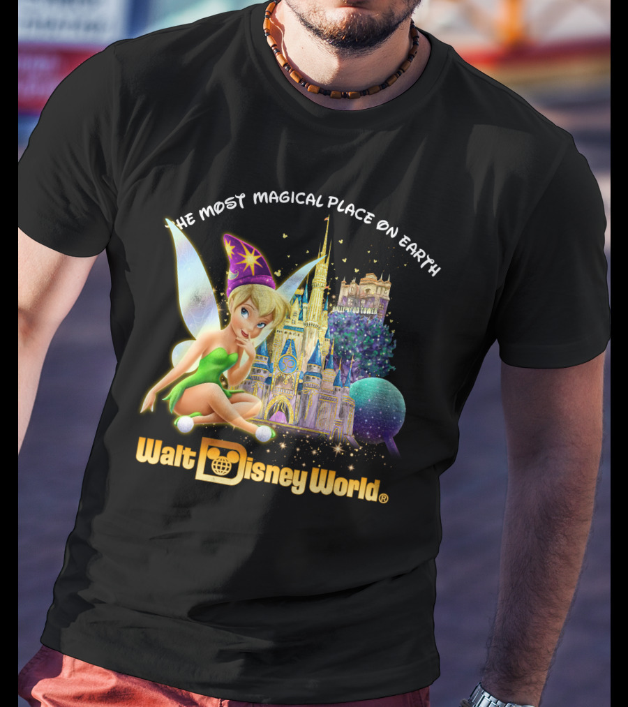 Tinkerbell Walt Disney World The Most Magical Place On Earth T-Shirt