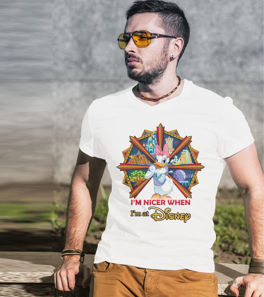 I'm Nicer When I'm At Disney Daisy Duck T-Shirt