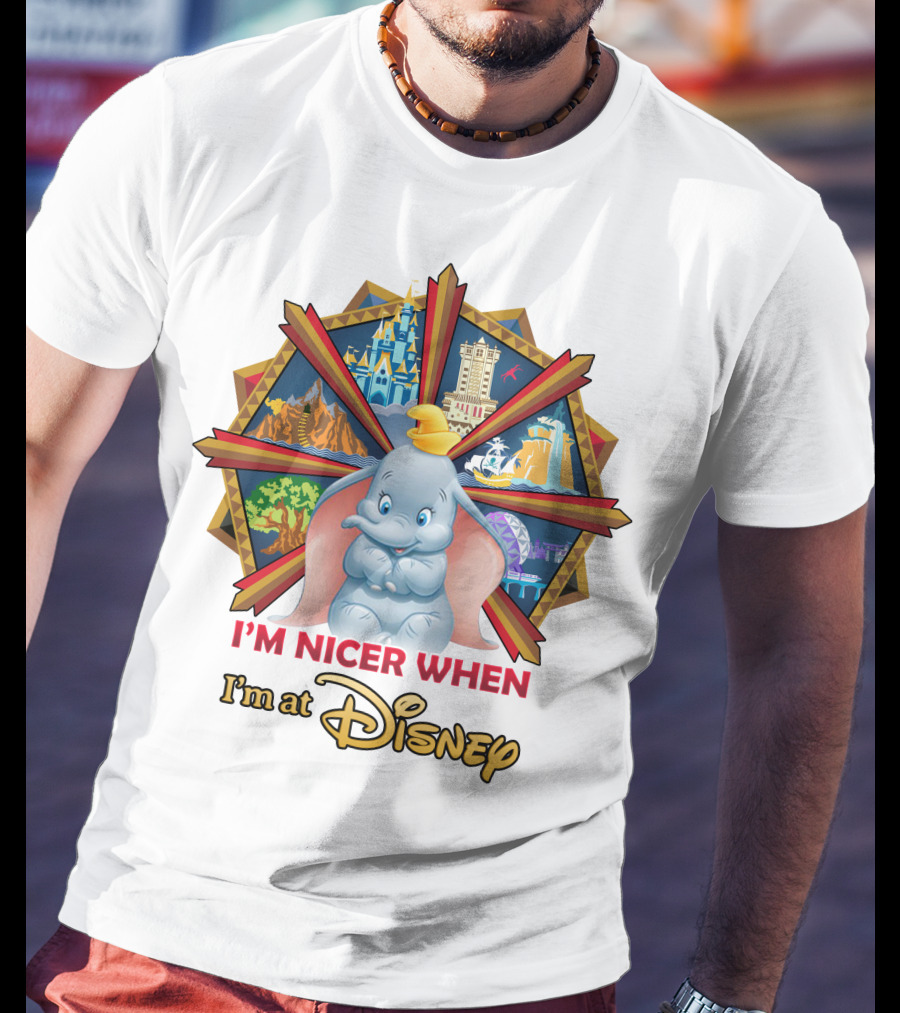I'm Nicer When I'm At Disney Dumbo T-Shirt