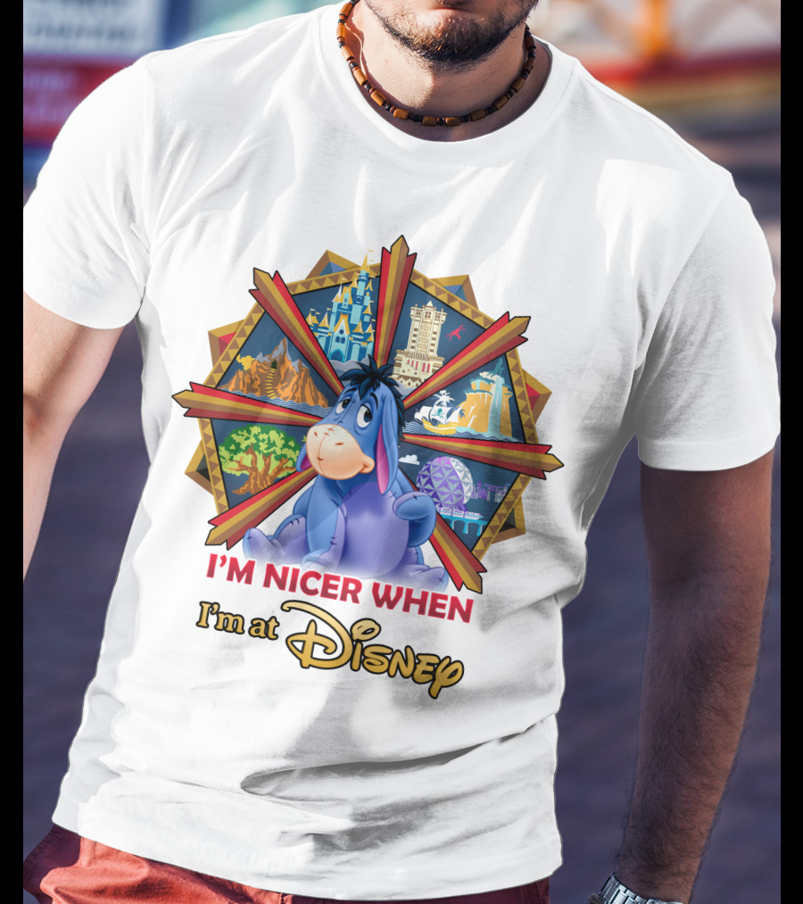 I'm Nicer When I'm At Disney Eeyore T-Shirt