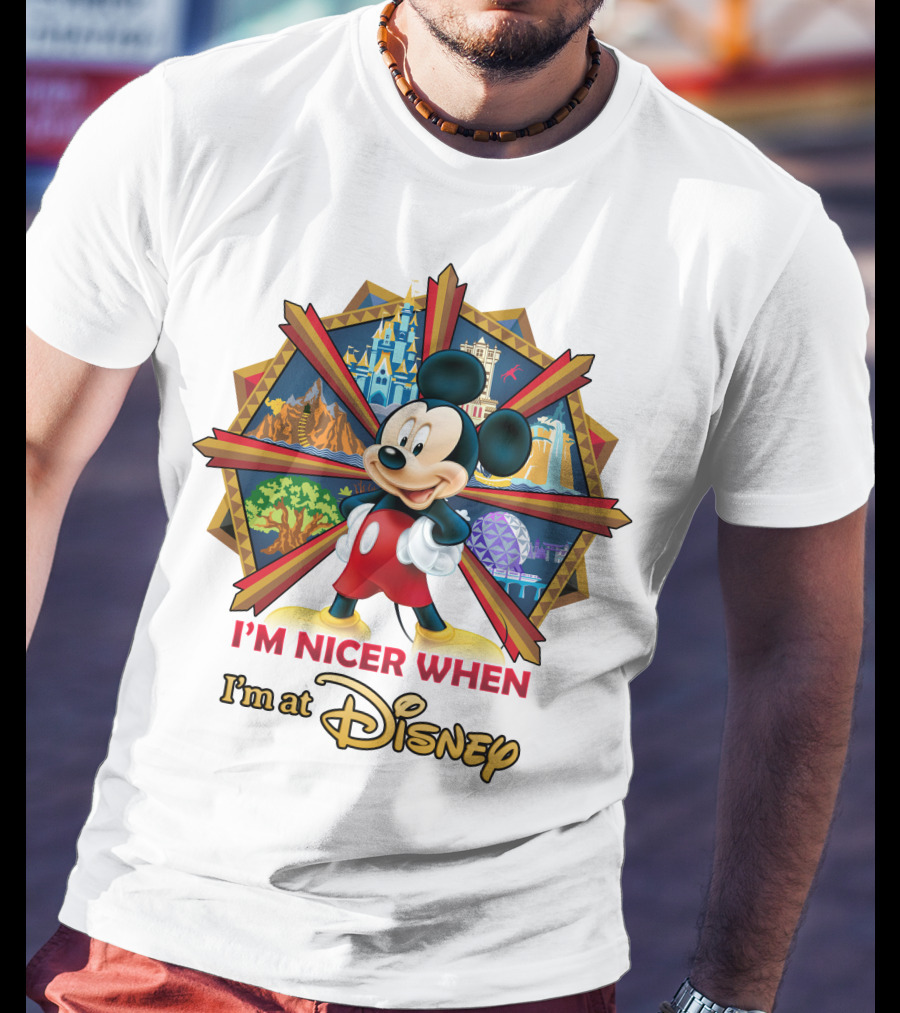 I'm Nicer When I'm At Disney Mickey T-Shirt
