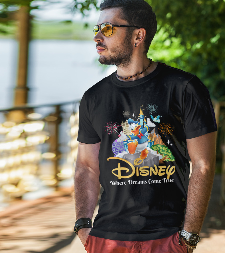 Disney Donald Where Dreams Come True Fireworks Adventure T-Shirt