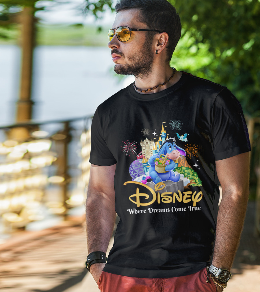 Disney Eeyore Where Dreams Come True Wonderland T-Shirt
