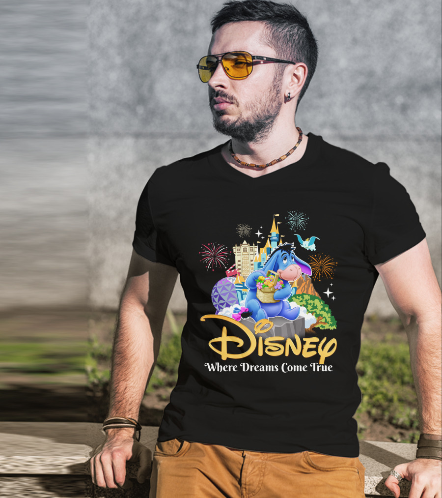 Disney Eeyore Where Dreams Come True Wonderland T-Shirt