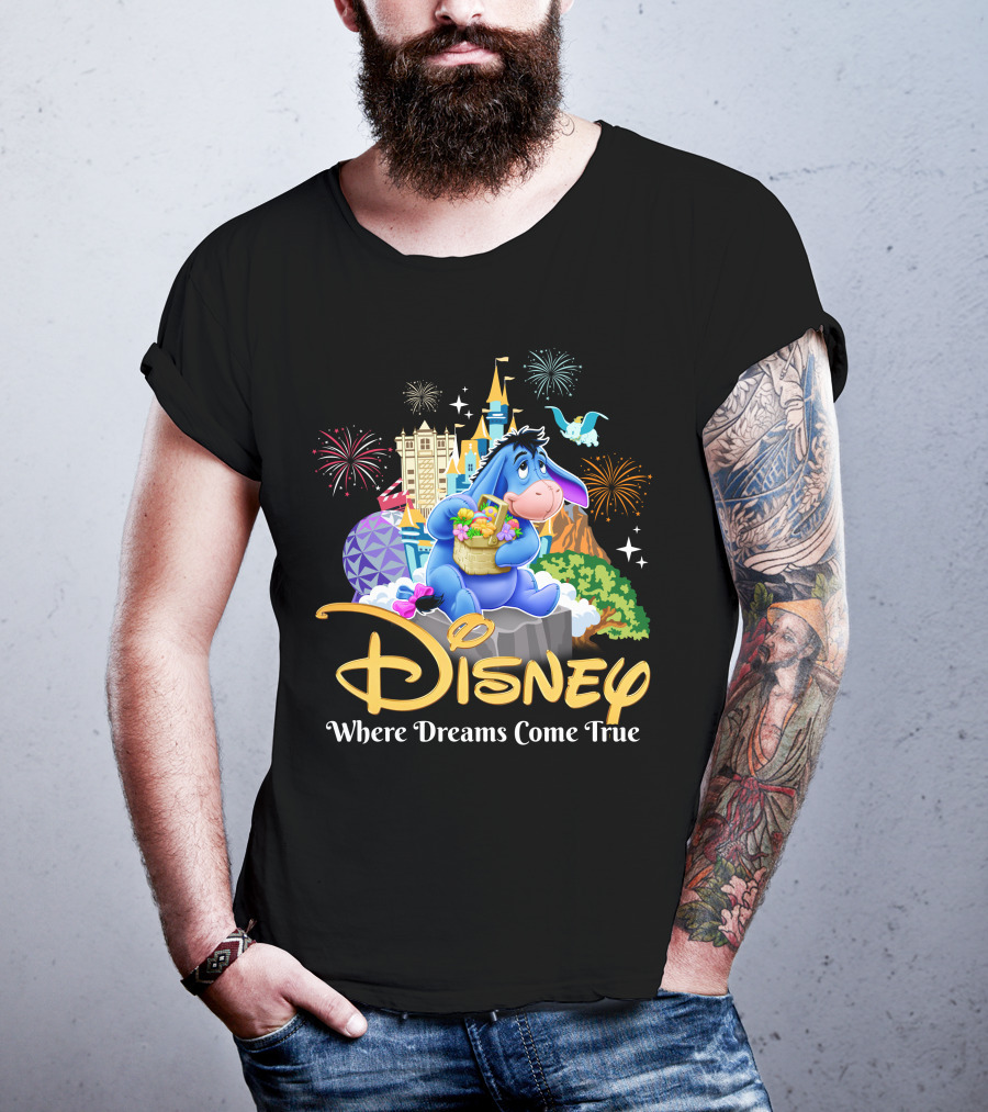 Disney Eeyore Where Dreams Come True Wonderland T-Shirt